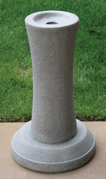 Contemporary Curve Pedestal Cast Stone